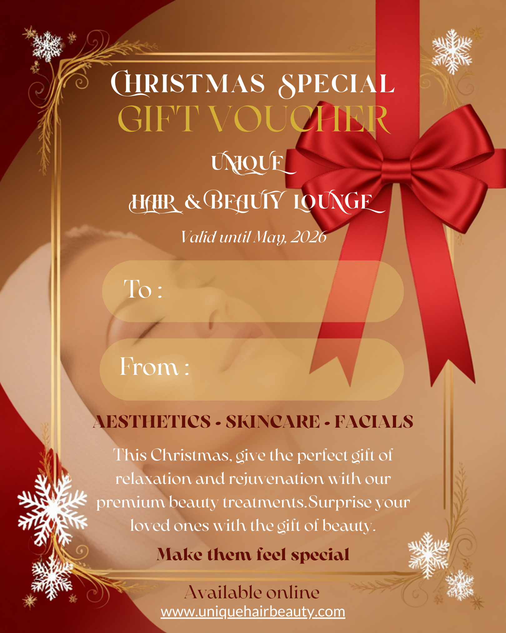 E - GIFT CARDS Beauty